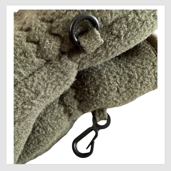 L.L. BEAN Kids Fleece 1-Finger Gloves Size KIDS XXS Green Double Layered - Picture 3 of 11